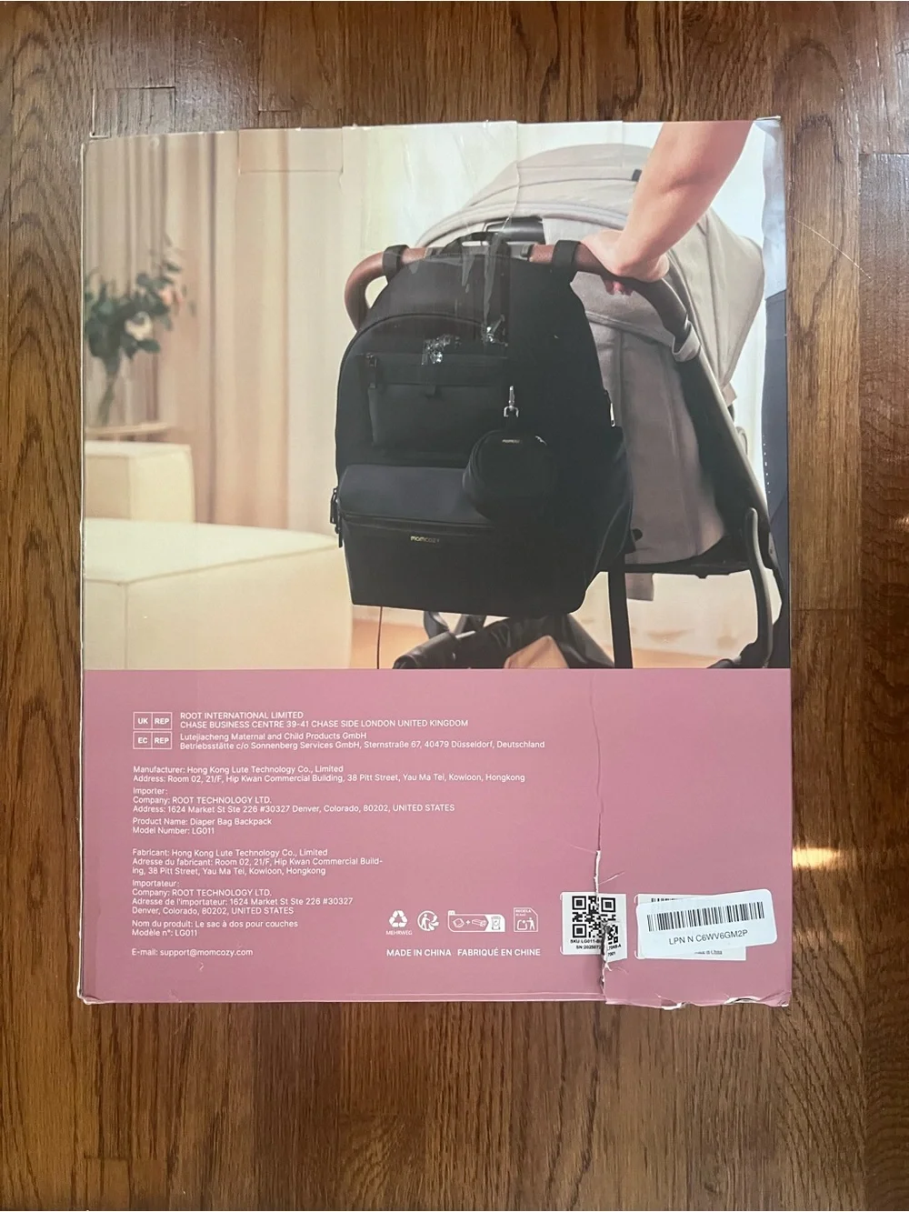 Momcozy go easy Black Baby Bag Backpack - Spacious, Organized Carry